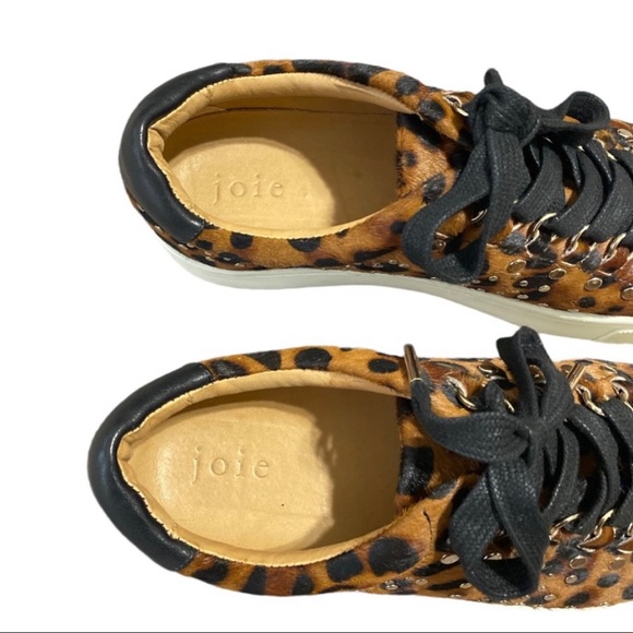 Joie Handan Studded Calf Hair Platform Sneakers - Picture 6 of 9